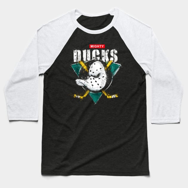 Ducks Baseball T-Shirt by sullyink